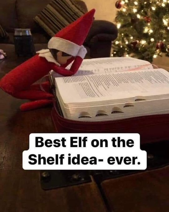 Best elf on the shelf idea this Christmas.