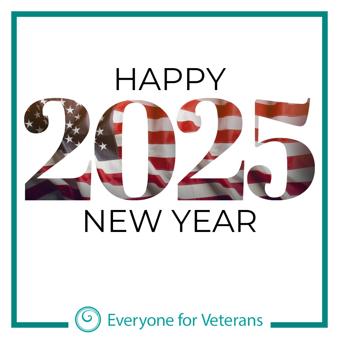 everyoneforvets's tweet photo. From all of us at Everyone for Veterans, we wish you a joyful, healthy, and fulfilling start to 2025! We are grateful for your support and partnership as we work together to honor and empower veterans and their families. Happy New Year!

#HappyNewYear #SupportVeterans https://t.co/JNvwsQlDC4