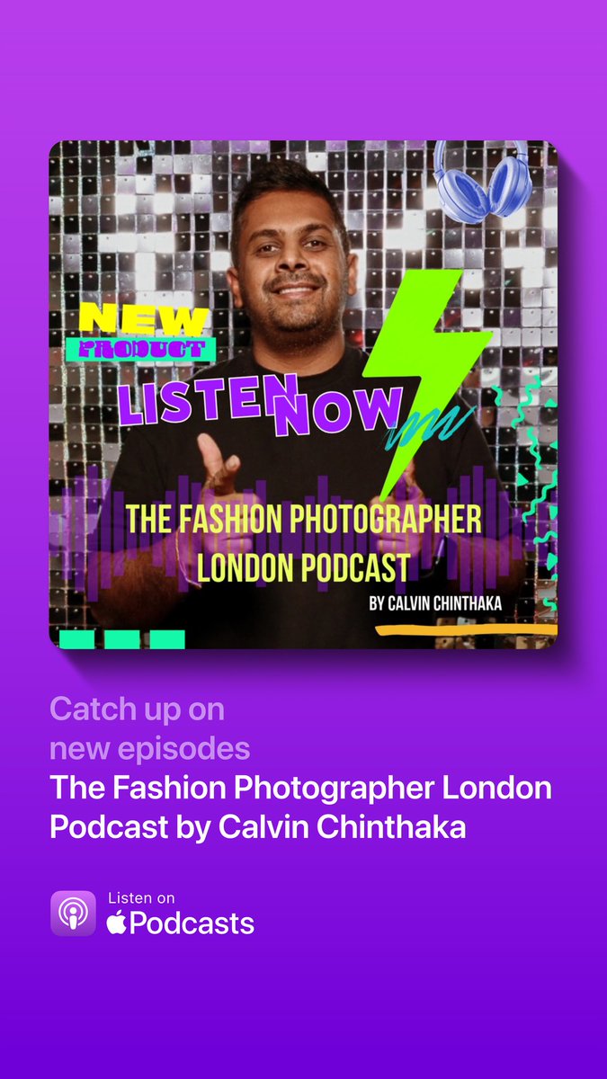 Calvin Chinthaka | London Fashion Photographer (@calvinchinthaka) on Twitter photo New Episode 🍏  How to become a fashion photographer ? apple.co/4gnUW3B
Now published on Apple Podcasts 😀 #NewPodcast New Episode 🍏  How to become a fashion photographer ? apple.co/4gnUW3B
Now published on Apple Podcasts 😀 #NewPodcast