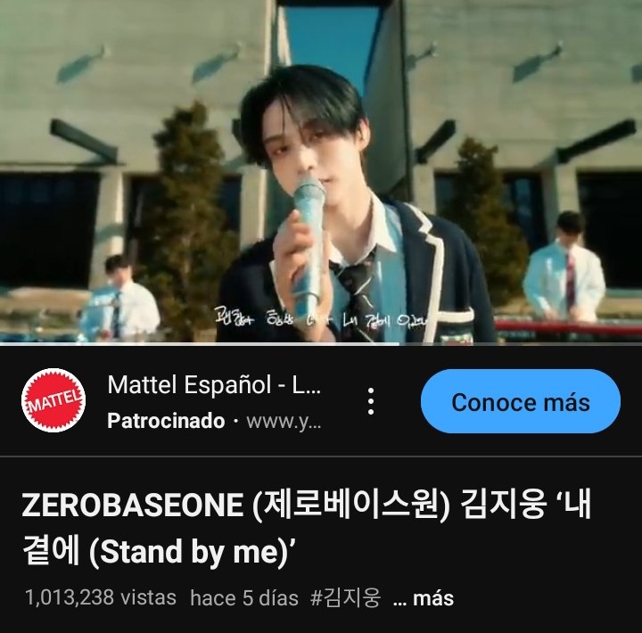 Tan orgullosa de esta persona, se merece todo el amor que está recibiendo. 1M para esta maravilla...siempre a tu lado ❤🦋 #StandByme #KimJiWoong #Zerobaseone