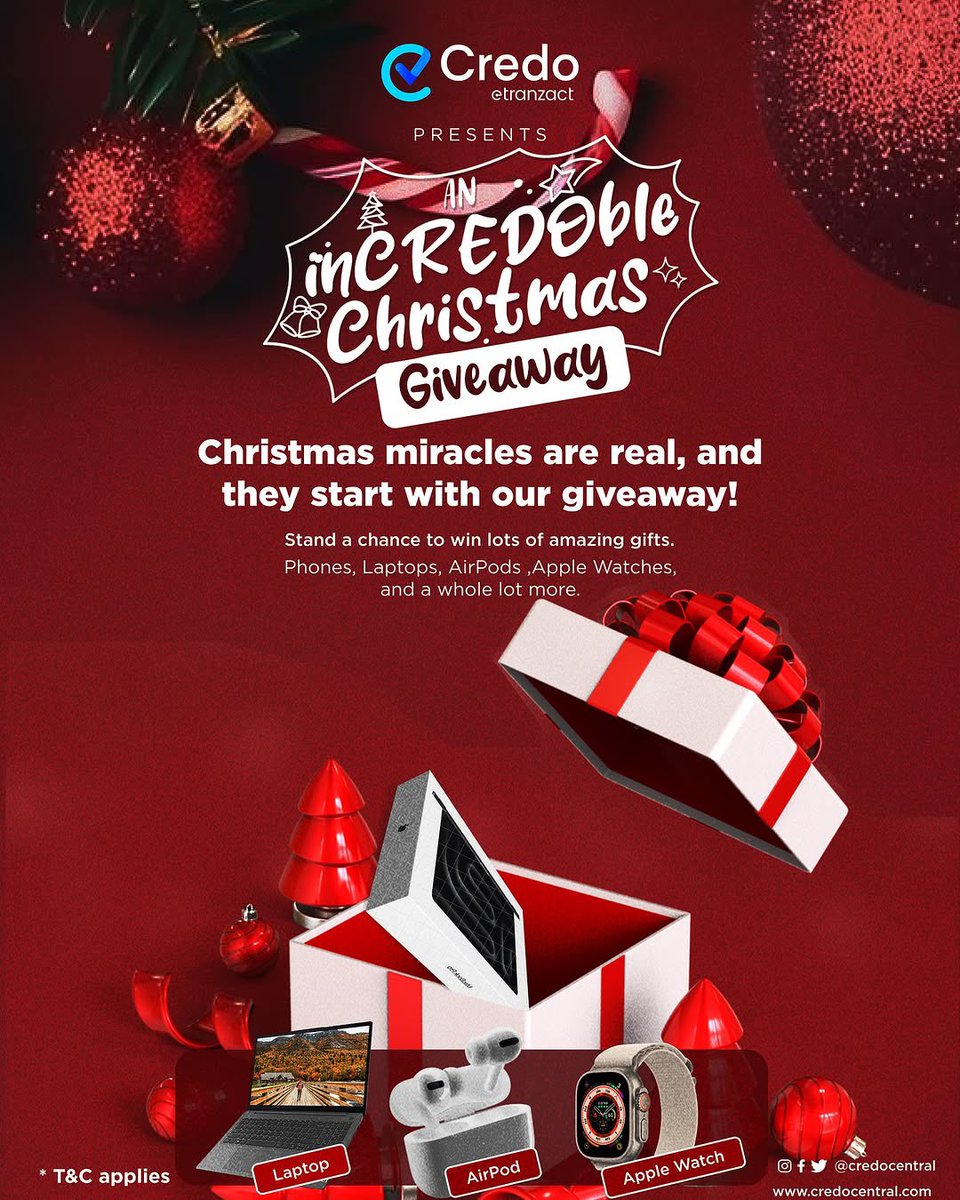 Business owners and creators!!!🗣️
:
We have a little something to make your holidays a time to remember🥳🥳🥳

An InCREDOble Christmas giveaway is live!!