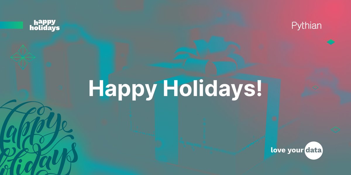 Pythian's tweet image. The holiday season is here and we want to wish everyone a very happy, delightful, and joyous end to 2024. Here’s to a prosperous 2025!
Let us know how you are celebrating in the comments below ↴
#HolidaySeason2024 #Holidays #PythianLife #LoveYourPeople
