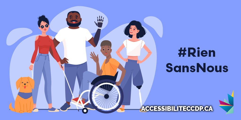 La Loi canadienne sur l’accessibilité aide à éliminer les obstacles, mais il reste encore du travail à faire. En collaborant avec les personnes en situation de handicap, nous pouvons faire de l'accessibilité une réalité pour tout le monde au Canada. #RienSansNous