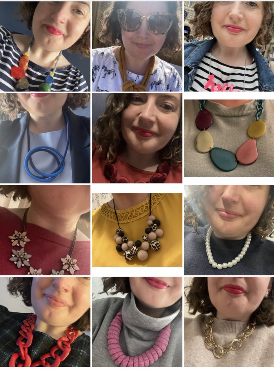 Achieved my new year’s resolution to wear all my necklaces at least once throughout the year!