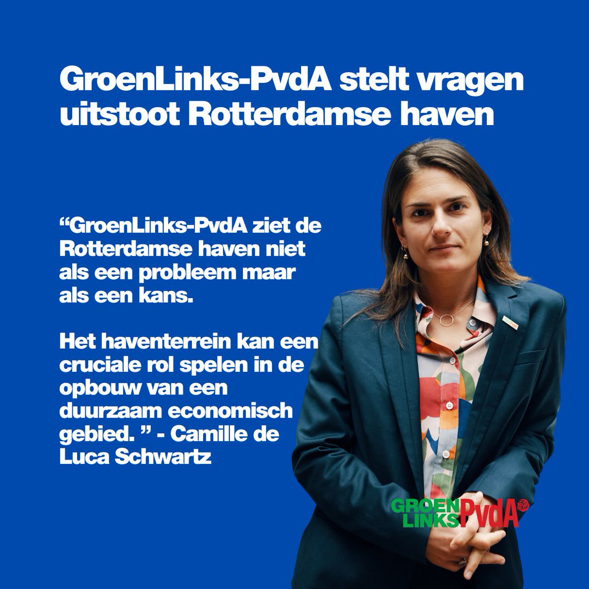 GroenLinks-PvdA maakt zich ernstig zorgen over de uitstoot van de Rotterdamse haven. De bijdrage aan klimaatverandering door het havencomplex is enorm groot. Dit blijkt uit een recent rapport van CE Delft. Lees meer op onze website:
zuidholland.pvda.nl/nieuws/groenli…
@pvdarotterdam