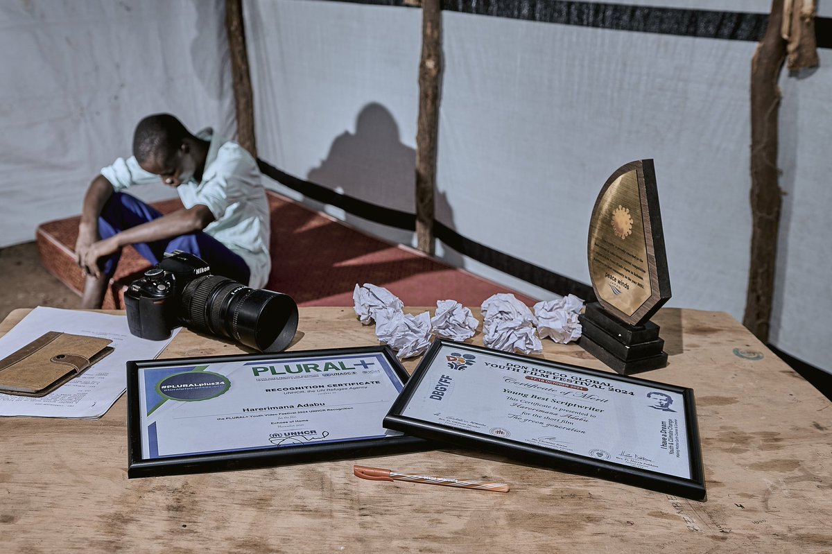 YUTAFilms7's tweet photo. Thank you to @UNHCR_Kenya for recognizing and providing us with a recognition certificate for "Echoes of Home" and to DBGYFF for awarding us Best Young Script Writer for " The Green Generation". Your support fuels our passion to tell meaningful stories. https://t.co/ah5XPZsDMQ