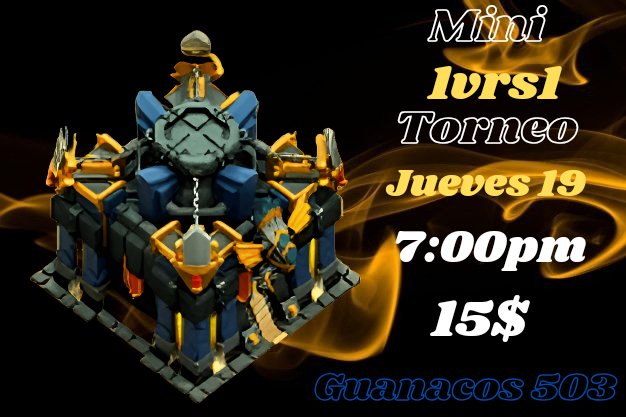 Hola hola hola!!!😍
Los espero esta noche!!!
 Avisenle a todos!!!
Reglas
✅No tropas temporales, máximo una clonacion y desempate habilidades antiguas.

Guanacos 503🔥
👉twitch.tv/emigamer_sv