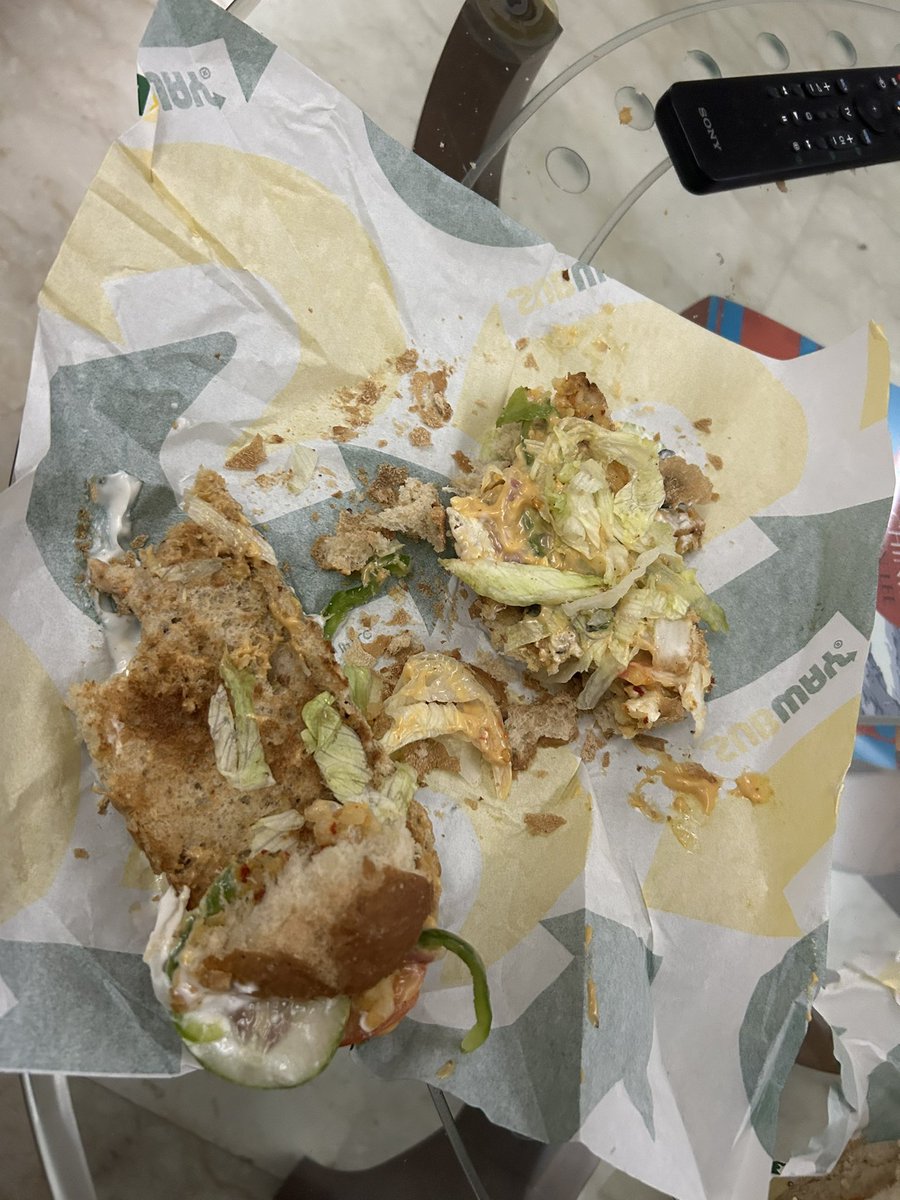 FofariaNeel's tweet photo. I get such sandwich from @SUBWAY via @Swiggy and no one at @SwiggyCares is doing anything about it. It’s rotten, it’s stale, it’s practically poison! https://t.co/RYrWCCMLy1