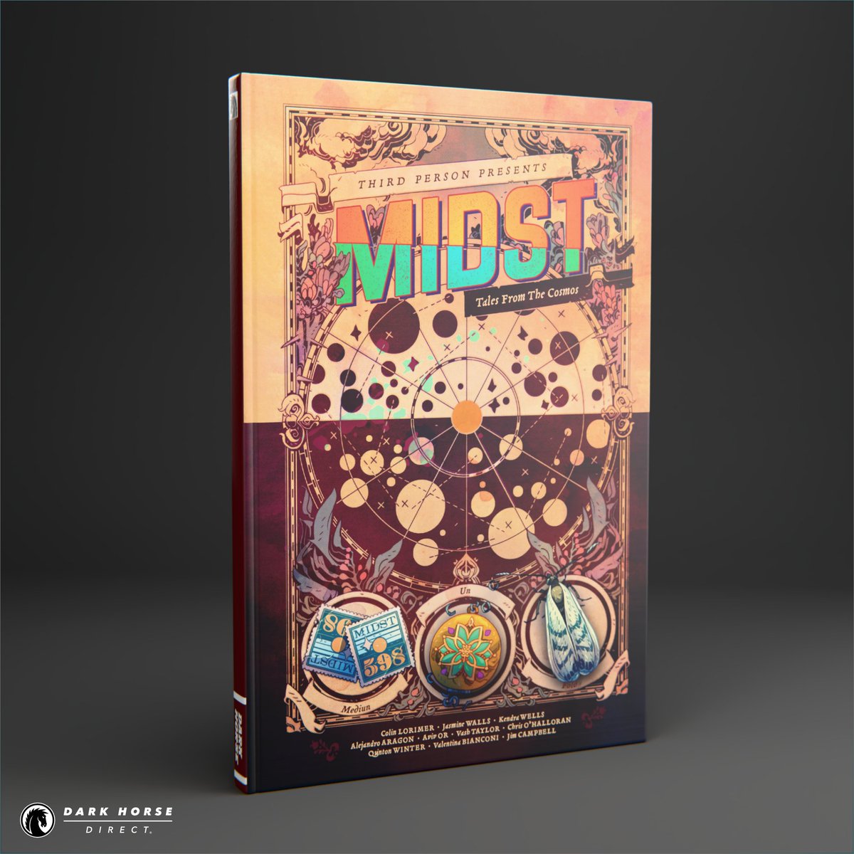 DarkHorseDirect's tweet image. Brought to life by Third Person with @CriticalRole, the hit sci-fi/western @midstpodcast  series brings the strange &amp;amp; expanding cosmos of #Midst to the pages of comics! Dive into the stunning new graphic novel. bit.ly/41tslVK

@DarkHorseComics #CriticalRole