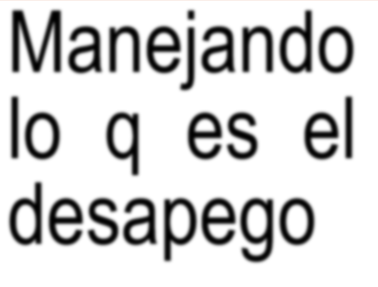 Jueves de desapegarse