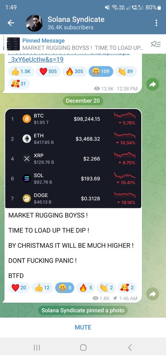 nxt11's tweet photo. @morpheuswhale And thats his telegram post.. Fucking scammer.. https://t.co/l0CyY6WTUo