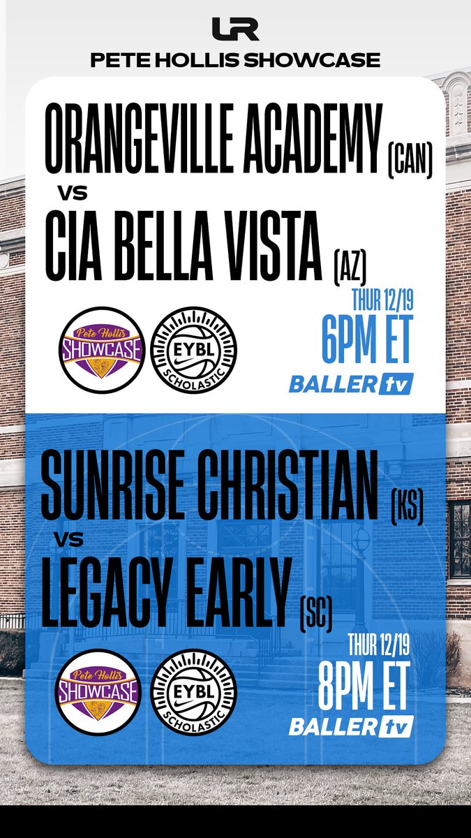 The final EYBL Scholastic event of 2024 kicks off tonight 🍿 catch the action on BallerTV 📺