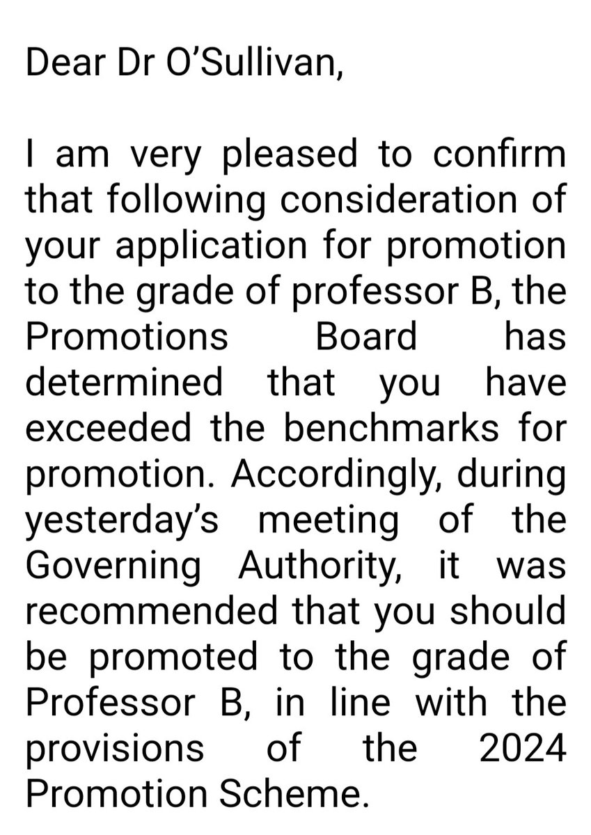 Katriona O'Sullivan (@katrionaos) on Twitter photo I have been promoted to professor through <a href="/MaynoothUni/">Maynooth University</a> promotion scheme!
my journey is an example of why you should never ever give up on yourself...
30 years ago I lived in a homeless hostel with my 6 month old baby Id left school with no qualifications (1) I have been promoted to professor through <a href="/MaynoothUni/">Maynooth University</a> promotion scheme!
my journey is an example of why you should never ever give up on yourself...
30 years ago I lived in a homeless hostel with my 6 month old baby Id left school with no qualifications (1)