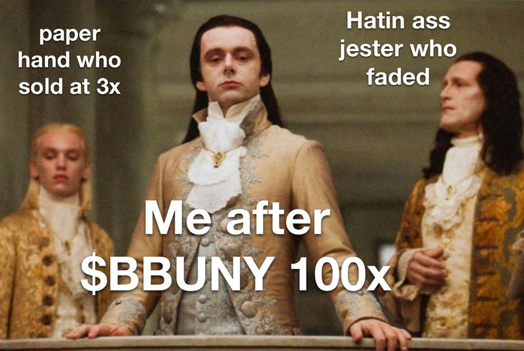 <a href="/eth_exy/">Exy</a> Absolutely! $BBUNY is the ultimate opportunity let’s secure those moon bags! 
CA: DraR2HLEGjo1BYj3z6QwNa5B2cgQHU7815NrJUmdpump