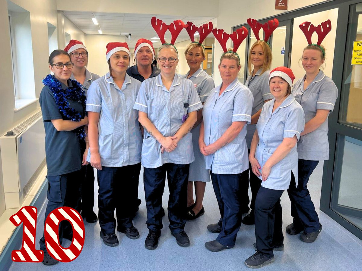 On the tenth day of Christmas, your NHS gave to thee...
🎁Ten cleaners sprucing🎁

Our domestic teams will be working hard over the festive period to reduce infection risks and keep our hospitals sparkling and safe for staff, patients, and visitors ✨