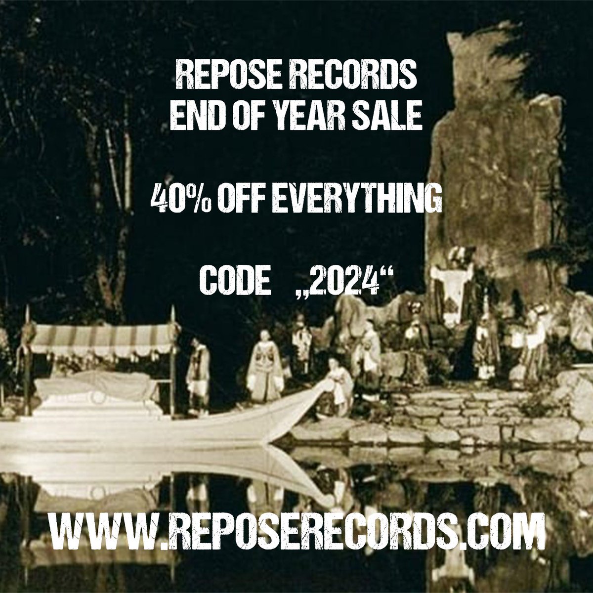 ReposeRecords's tweet image. 🔥SALE STILL RAGING🔥

40% off ALL orders *NO MINIMUM PURCHASE*

Use code &apos;2024&apos; at checkout!

reposerecords.com // reposerecords.bandcamp.com