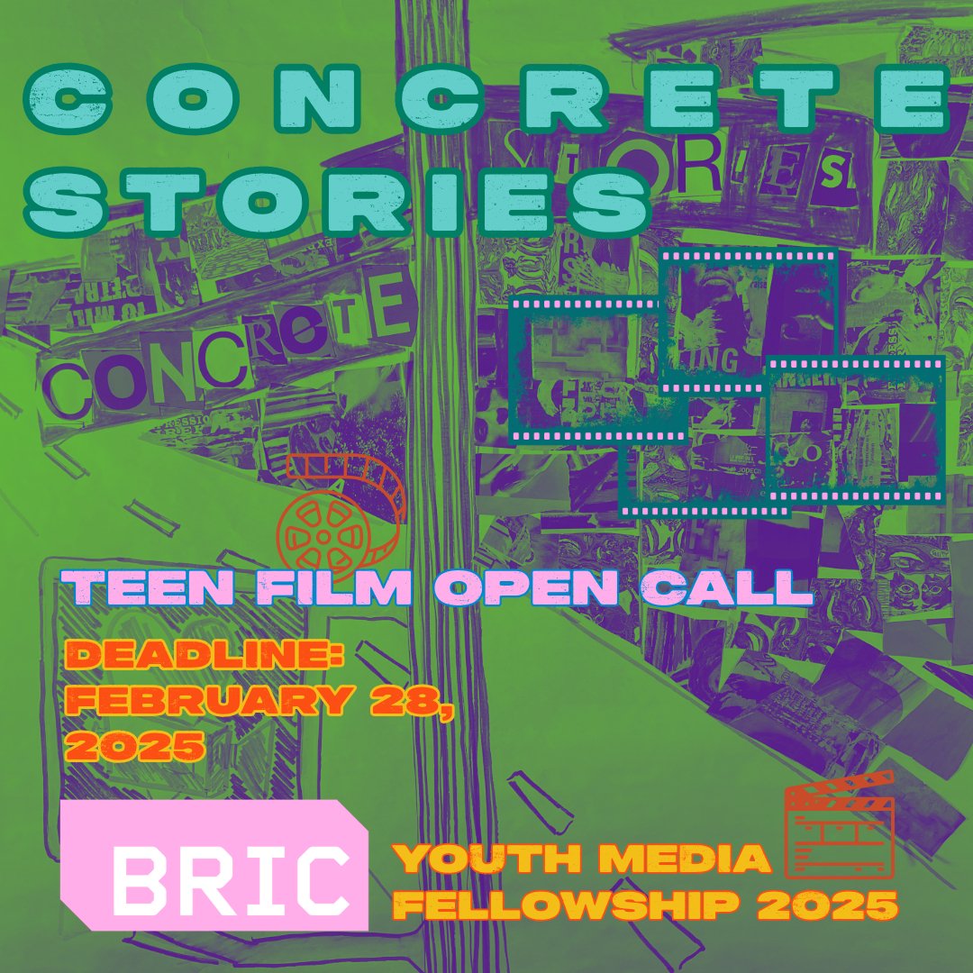 Youth filmmakers: submissions are now open for Concrete Stories: BRIC Youth Media Festival 🚀 

This teen-led festival celebrates NYC’s bold, creative youth with a showcase of diverse short films!

Submit your film 🔗 bricartsmedia.org/art-artists/op…