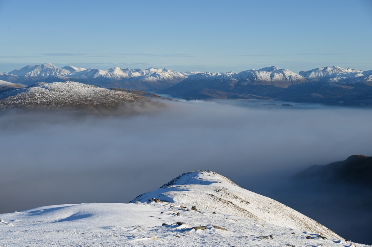 Spurtle284's tweet image. Beinn Mheadhoin from Loch Uisge. 11th December 2024 
kinleyhazel.wordpress.com/2024/12/11/bei…