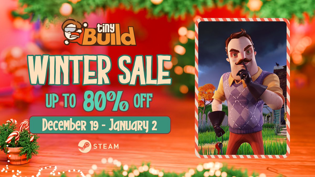 NeighborGamesHQ's tweet image. Get up to 80% off of ALL of the Hello Neighbor titles as part of this years #SteamWinterSale!
Click here for more store.steampowered.com/franchise/hell…