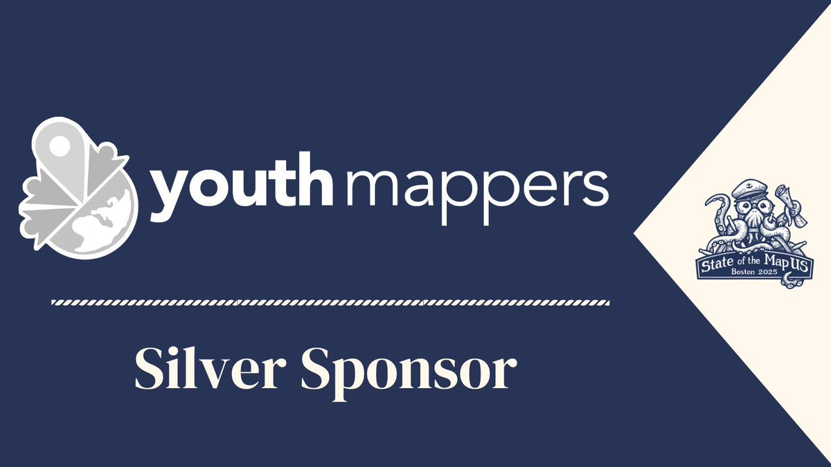 Thank you to our latest SotM US Silver sponsor, @YouthMappers!

🔗 openstreetmap.us/events/state-o… 

#ThankfulThursday #StateoftheMapUS #SOTMUS2025 #OpenStreetMap