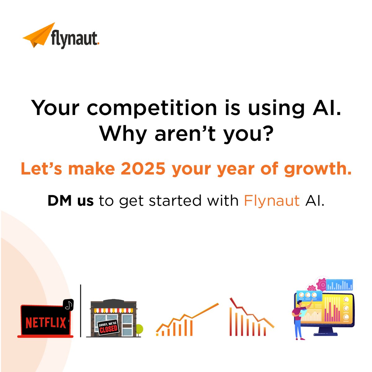 Flynaut's tweet photo. Netflix didn’t just compete—they revolutionized. AI is the key.

Whether you’re a startup or an enterprise, Flynaut’s AI-driven solutions will give you the edge you need.
DM us to get started today.

#AIForStartups #TechForGrowth #FlynautAI #BusinessSuccess https://t.co/6QBbJZBOt5