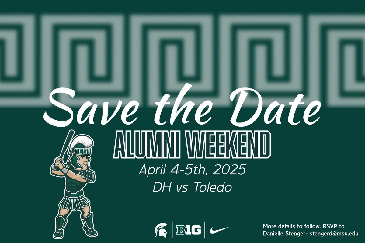 Michigan State Softball (@msu_softball) on Twitter photo Alums, save the date for our Spring alumni weekend on April 4th-5th! Alums, save the date for our Spring alumni weekend on April 4th-5th!