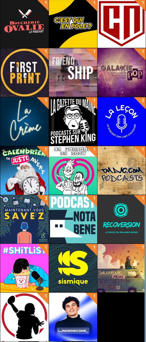 Journal des sorties de Podcast