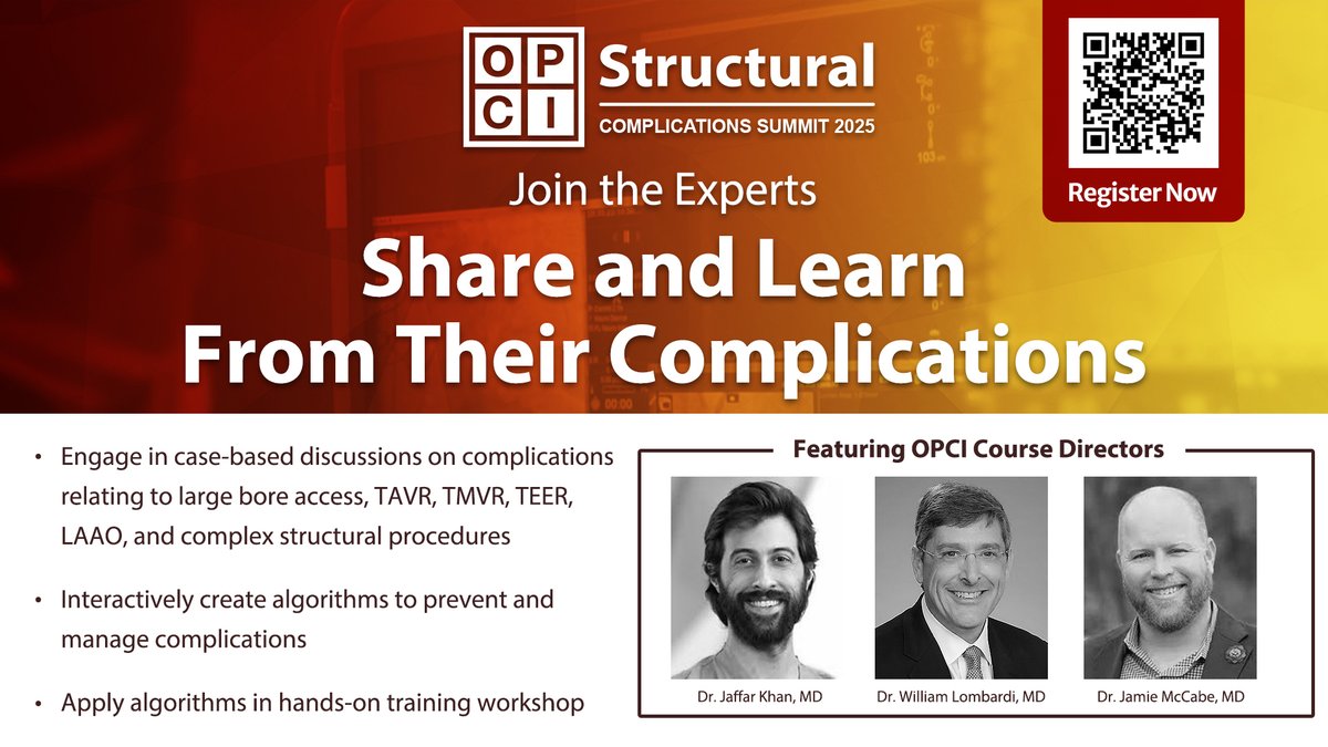 Don't miss this opportunity!

Inaugural OPCI Structural Complications Summit 2025
January 17 - 18 | Grand America Hotel, Salt Lake City