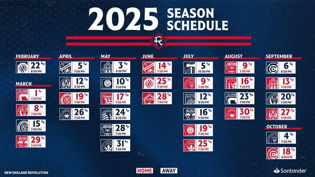 Mark your calendars🗓️

The 2025 schedule is here! 🔵🔴