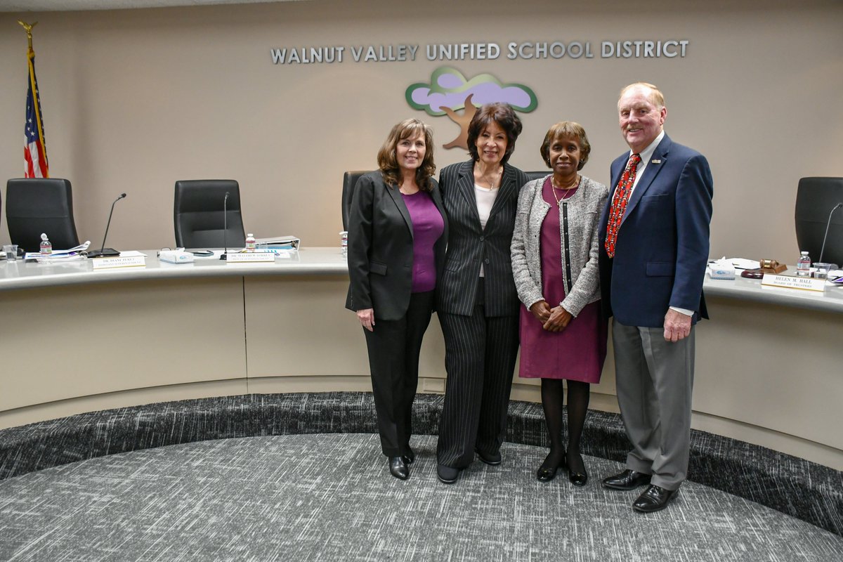 Congrats to our Board of Trustees on their roles for the upcoming year: President Layla Abou-Taleb, Vice President Larry L. Redinger, Clerk Y. Tony Torng, Ph.D., 
Member Cynthia M. Ruiz, and Member Helen M. Hall. We appreciate your service!