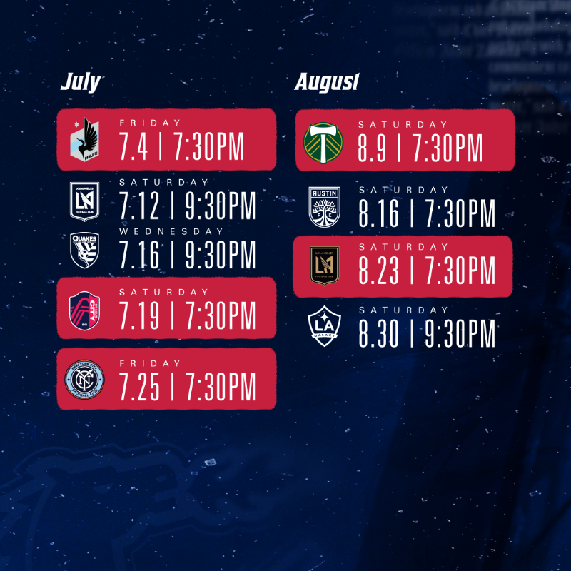 FCDallas's tweet photo. The path is set. Our 2025 schedule is here.