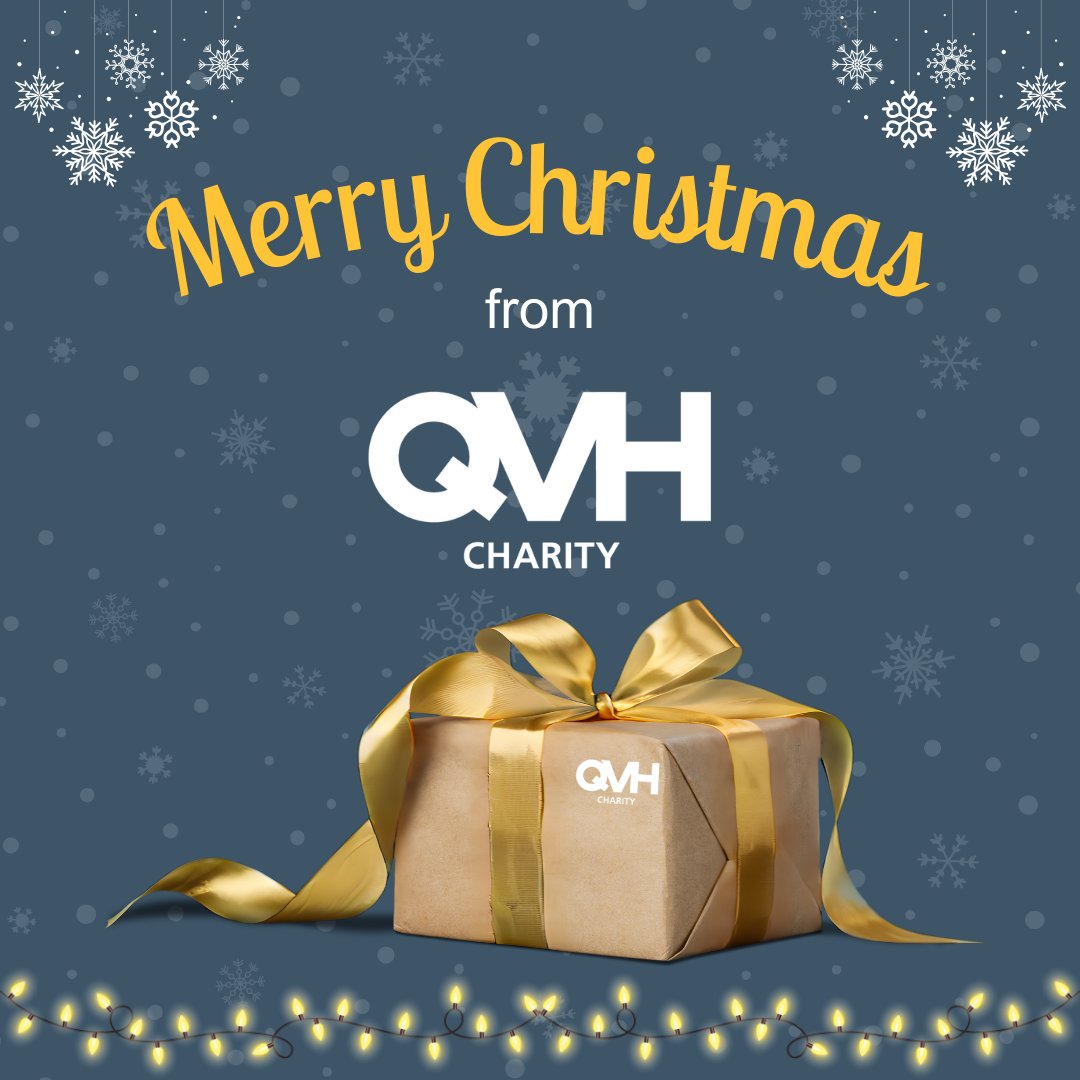 Everyone in the QVH Charity team would like to wish our colleagues, QVH patients + supporters a very Merry Christmas &amp; Happy New Year! 🎄🎅

Thank you to everyone for their kindness &amp;  generosity over the last year; stay tuned for exciting plans in  2025💛

#SupportQVH