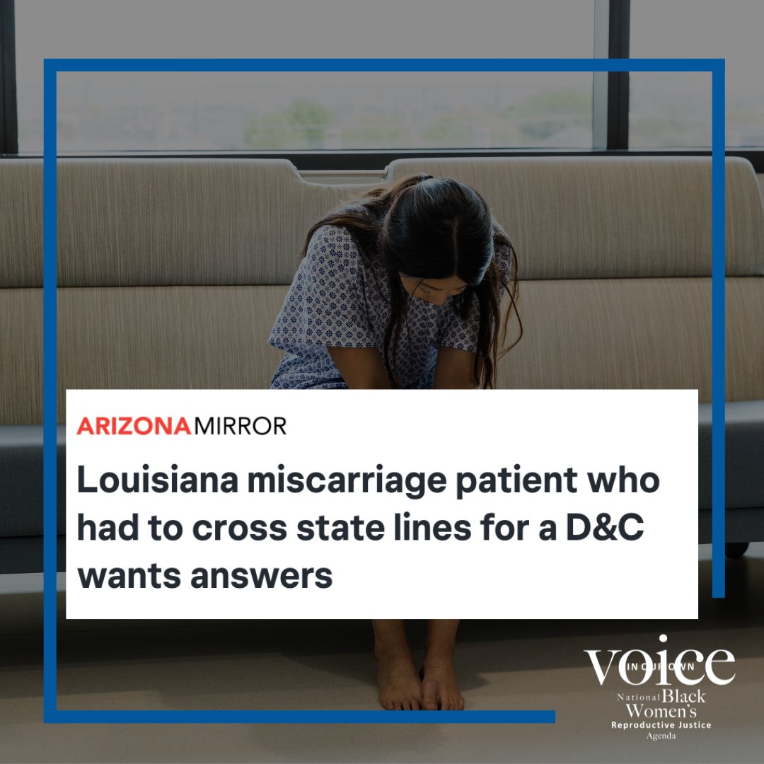 Tabitha Crowe asked two different Louisiana hospitals for a D&amp;C after she began miscarrying while visiting her parents. They would not give her one.

She was forced to drive four hours back home to Florida to receive the life-saving procedure. azmirror.com/2024/12/09/lou…