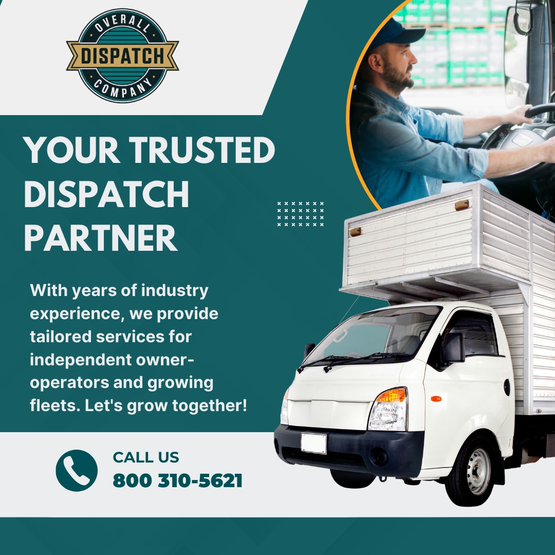 OverallDispatch's tweet image. YOUR TRUSTED DISPATCH PARTNER
With years of experience in the industry, we specialize in tailored services for independent owner-operators and growing fleets. Together, we can achieve success and drive your business forward! 🚚✨