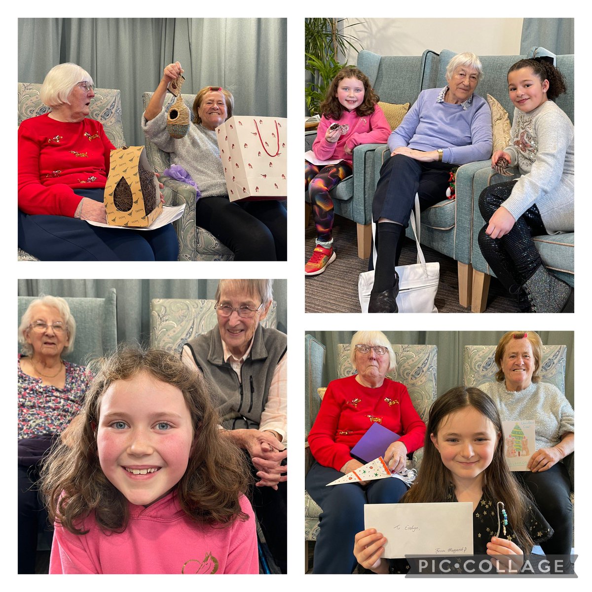 thingwallprima1's tweet photo. ππWe hope all at @CRHTrepassey enjoyed their Christmas cards and festive bird boxes! It was lovely to catch up and have a chat after our performance. We loved our bookmark key chains and thanks for our latest penpal letters! @OakTreesMAT #TPScitizenship #TPScollaboration ππ https://t.co/IG95MQ6ZY5