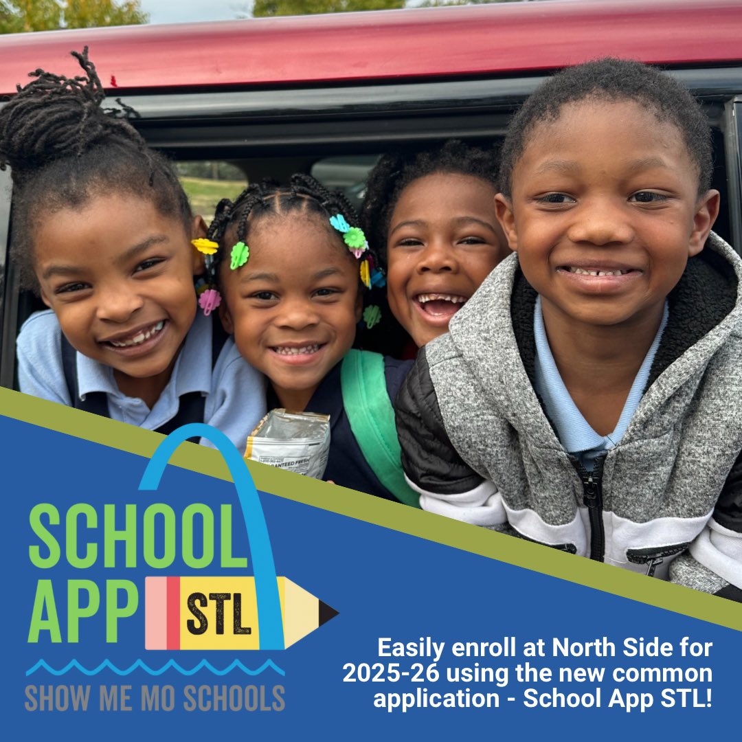 charteroneuclid's tweet photo. 🚀 Enroll Today at North Side Community School!

📚 Serving grades PreK-8th, we’re dedicated to helping every child thrive in a nurturing environment.

💻 Applying has never been easier! Use SchoolApp STL (https://t.co/nDHltXizTx) to secure your spot today! https://t.co/BNoqRgMpBR