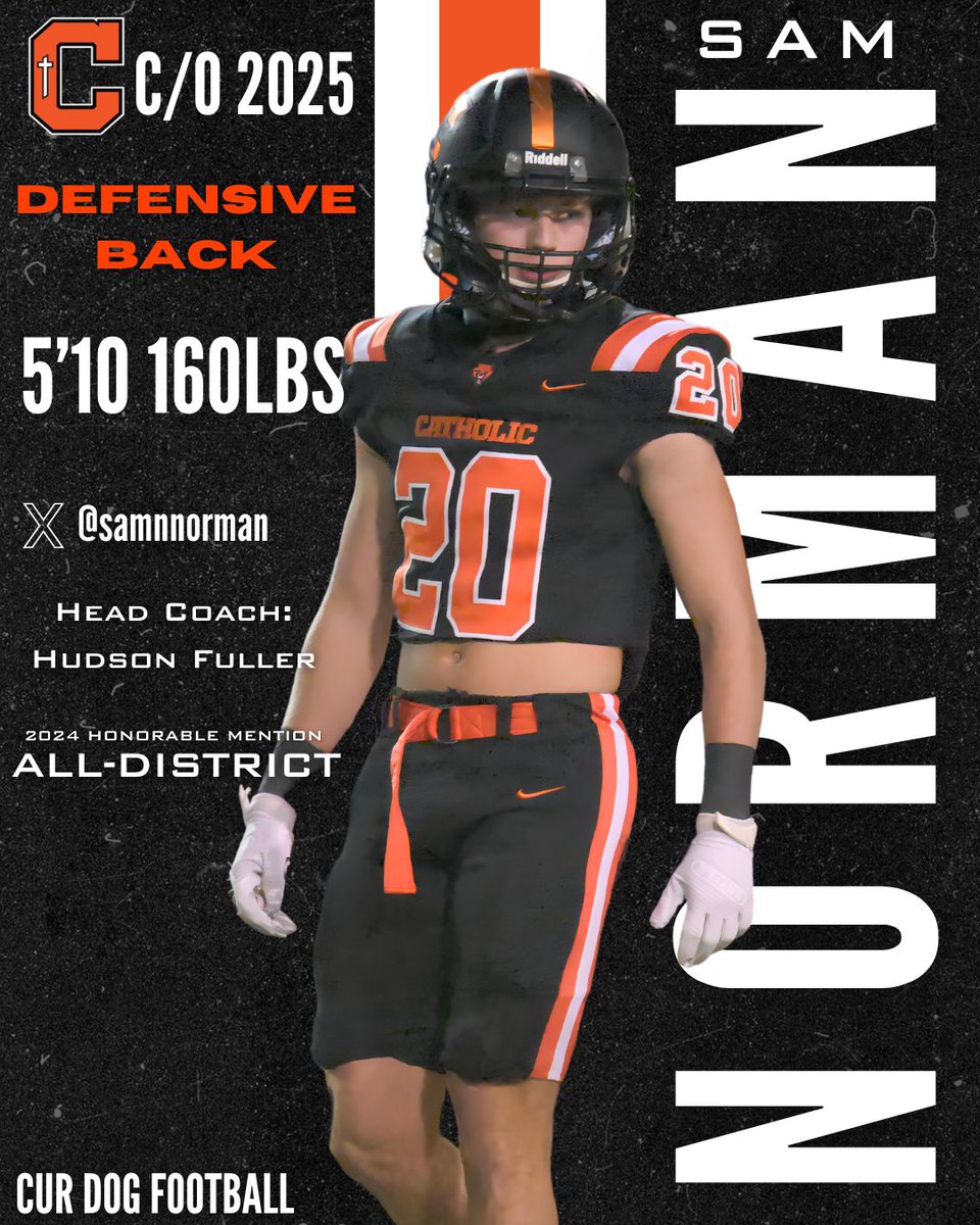 CHS Football (@curdogfootball) on Twitter photo 2025 DB Sam Norman
Full Senior Season Highlights: hudl.com/video/3/150523…
#GeauxBears | .<a href="/samnnorman/">Sam Norman</a> 2025 DB Sam Norman
Full Senior Season Highlights: hudl.com/video/3/150523…
#GeauxBears | .<a href="/samnnorman/">Sam Norman</a>