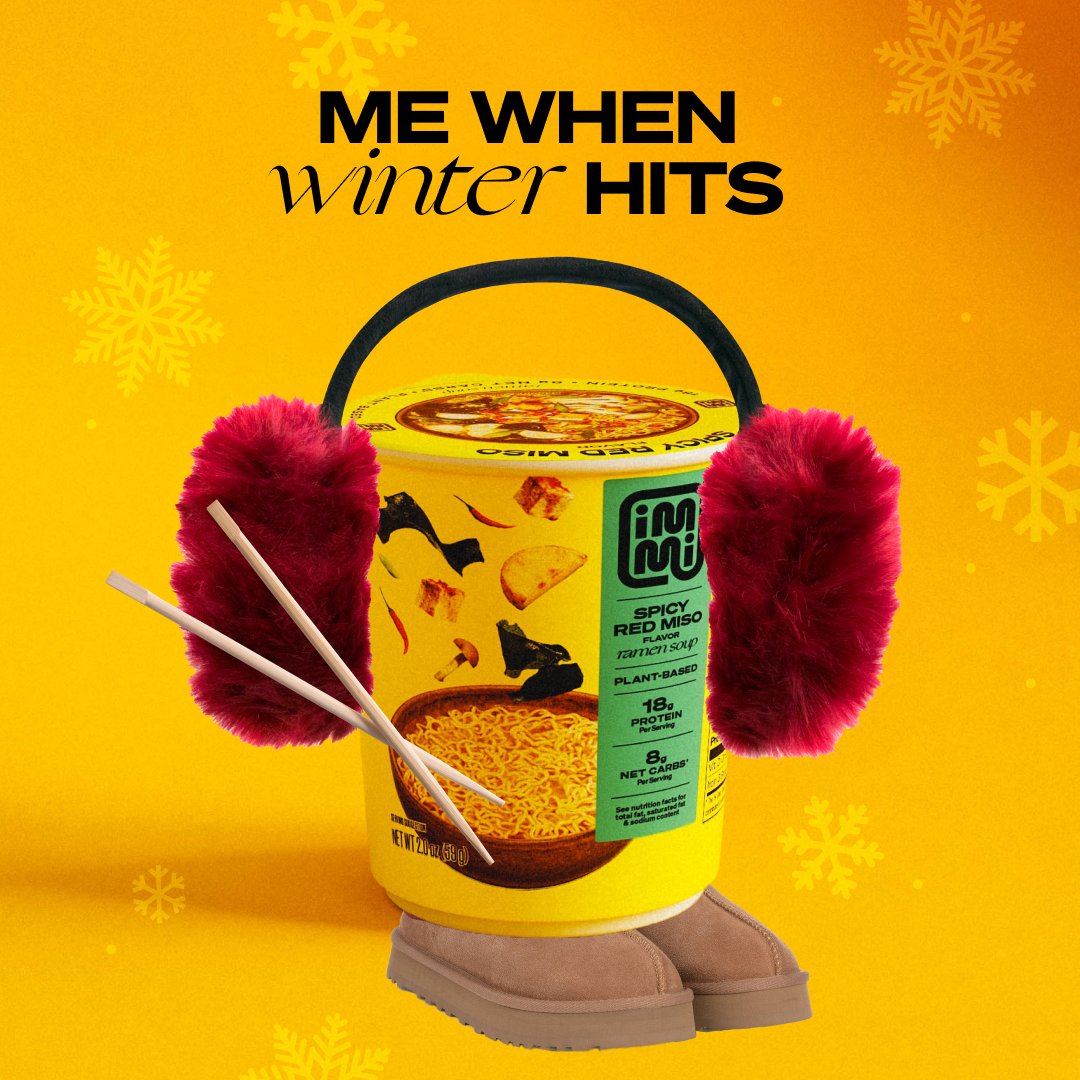 Hats, gloves, and a hot bowl of ramen—the holy Winter trinity. Stay cozy friends. #RamenObsession #WinterNoods