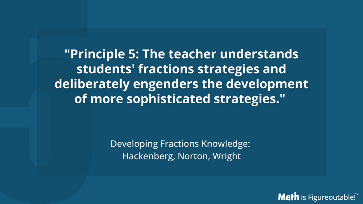 I am noticing that this quote has everything to do with developing student mathematical reasoning and very little to do with focusing on answer getting.

We are working hard to help teachers make this shift...

#MathIsFigureOutAble #MTBoS #ITeachMath #MathEd