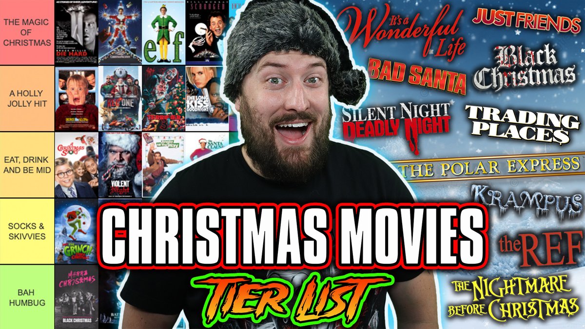 CodyLeachYT's tweet photo. Christmas time is the most wonderful time of the year. One of the best parts of it is revisiting all your favorite Christmas moves! Join me as I rank a ton of holiday movies in a tier list.

https://t.co/srRmKtYODg

Make your own Christmas Movie Tier List: https://t.co/o4PCTuFgvv https://t.co/M4wnfazyIC