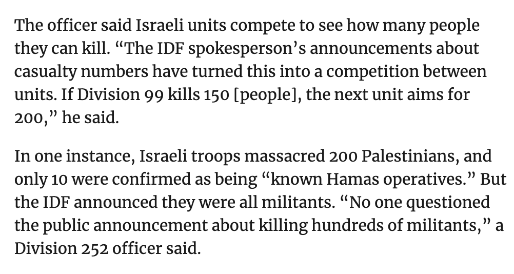 caitoz's tweet image. Just so we’re all clear, it is a fully established fact that the IDF is *deliberately* killing civilians in Gaza. There was a time in the early days of the genocide when this could be disputed, but that is no longer true. The facts are in and the case is closed. It’s happening.
