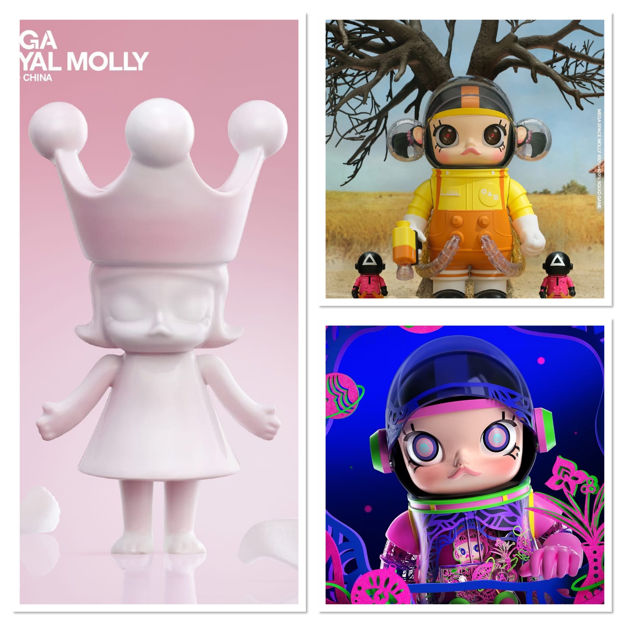 MEGA SPACE MOLLY 400%+100% Squid Game ゲームキャラクター MEGA