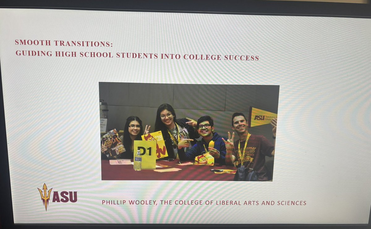 Phillip Wooley (@phillipewooley) on Twitter photo Presented <a href="/ASUTheCollege/">The College of Liberal Arts and Sciences</a> Fall Symposium on Smooth Transitions: Guiding High School Students Into College Success <a href="/ASU/">Arizona State University</a> Presented <a href="/ASUTheCollege/">The College of Liberal Arts and Sciences</a> Fall Symposium on Smooth Transitions: Guiding High School Students Into College Success <a href="/ASU/">Arizona State University</a>