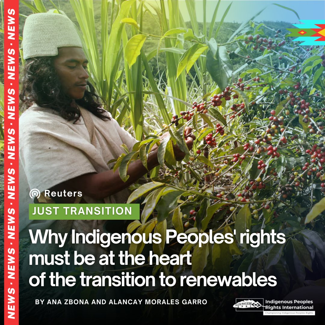 IPRI and <a href="/BHRRC/">Business & Human Rights</a> in <a href="/Reuters/">Reuters</a> ✍️🏽

⚡️The energy transition towards renewable energy is moving fast, but in many cases, companies are making a fatal mistake: not respecting human rights. 

👉🏽This is particularly notable with Indigenous Peoples who have suffered the destruction of