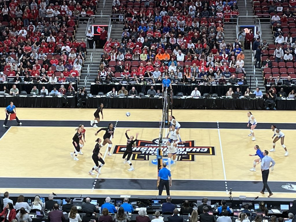 Me n Deana at the Women’s Volleyball Final 4. Thanks to a good friend for the “sweet” “suite” tickets.