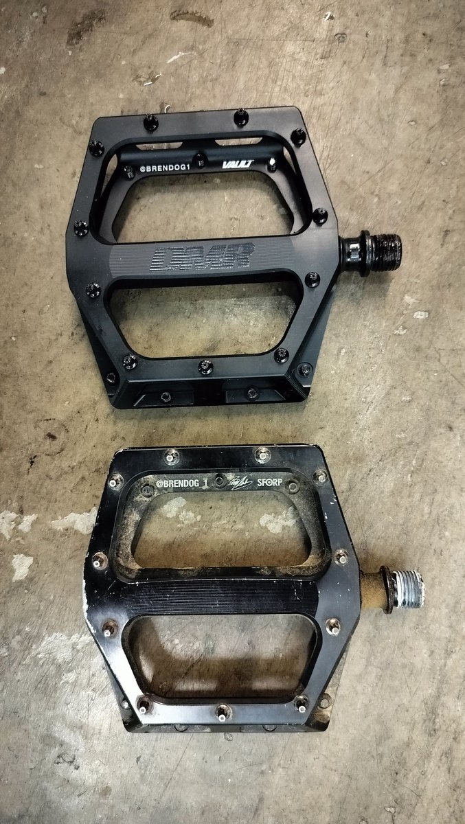 My old DMR Vault v2 brendog signature pedals 2013 versus my new DMR Vault v2 brendog signature pedals 2024 and I would like to rebuild My old DMR Vault v2 brendog signature pedals