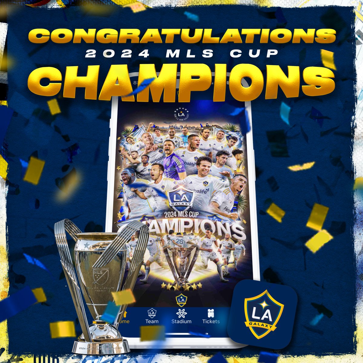As we gear up for the 2025 MLS season following today’s schedule drop, we want to take a moment to celebrate the 2024 MLS Cup Champions, the LA Galaxy! 🥳 🏆 ⚽️

This season, the LA Galaxy app underwent a major redesign and even featured exciting takeovers, like the iconic match