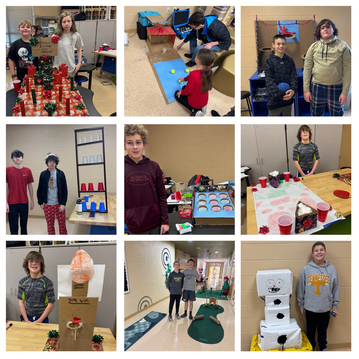 Another successful year of Reindeer Games! This years games were created by my Engineering Elective Class! Love seeing them design and build, then improve games as they were played. Watching our 7th/8th graders interact with the younger students is one of my favorite things!!