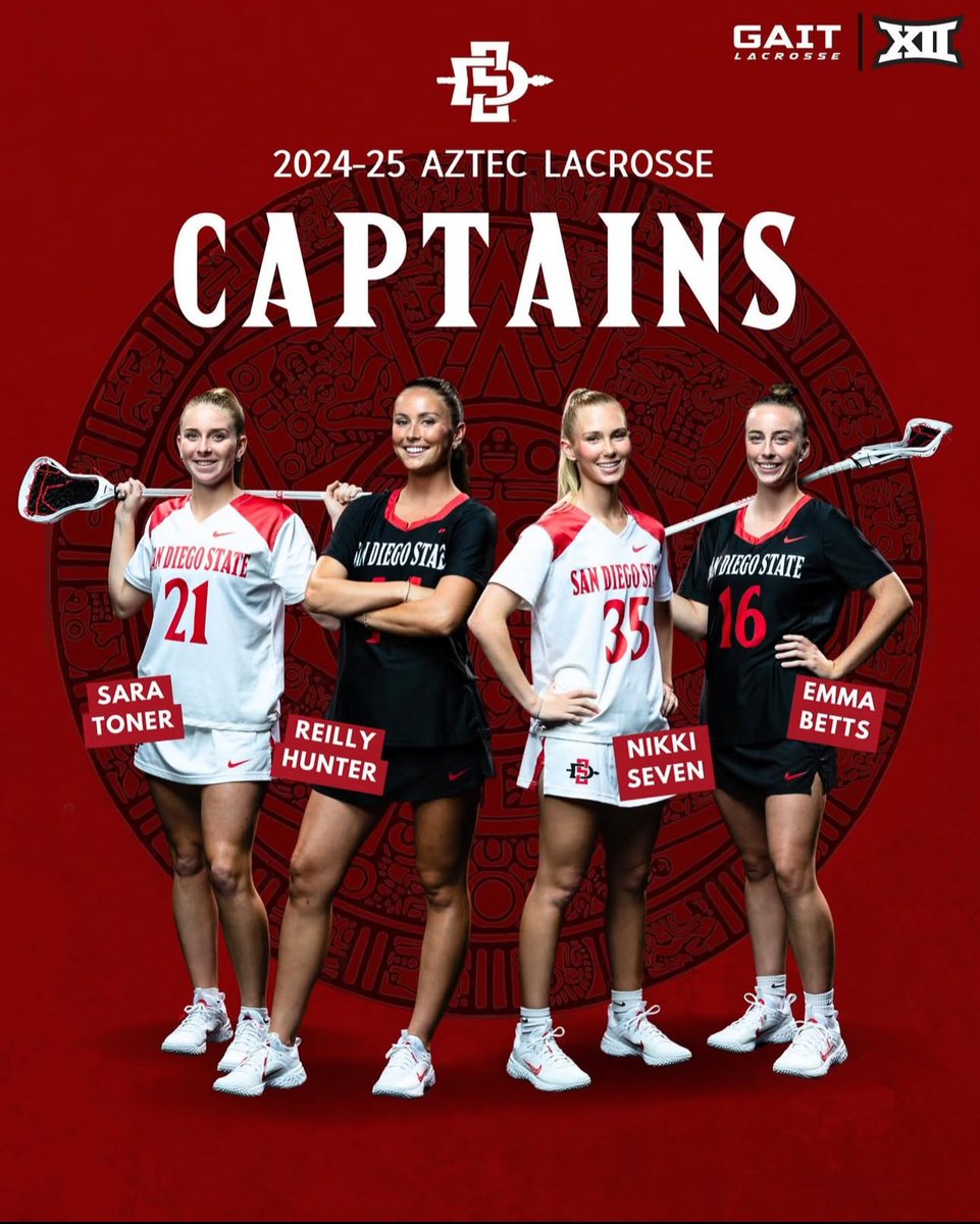 AztecLacrosse's tweet photo. Introducing our 2025 captains!

📰 https://t.co/cEYMJyVHW4

#GoAztecs https://t.co/I6s4AVjCXK