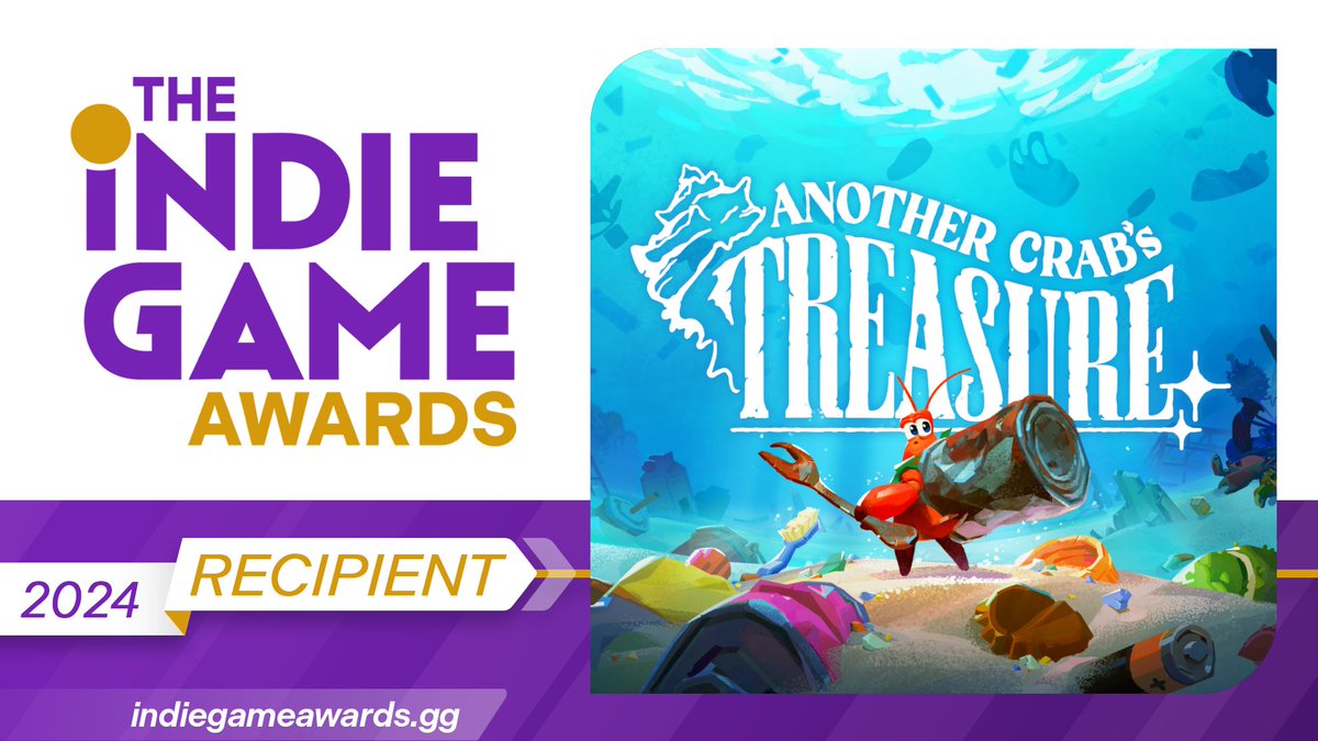 AggroCrabGames's tweet photo. LETS GOOO thank you @theindieawards for the award in accessibility!!

Shoutout to all the other incredible titles nominated for focusing on accessibility in their games.

@KnightShiftTeam @SurmountGame @HyperLuminalUK @Thunderfulgames and shiftBacktick!! https://t.co/pvzWdfC8TU
